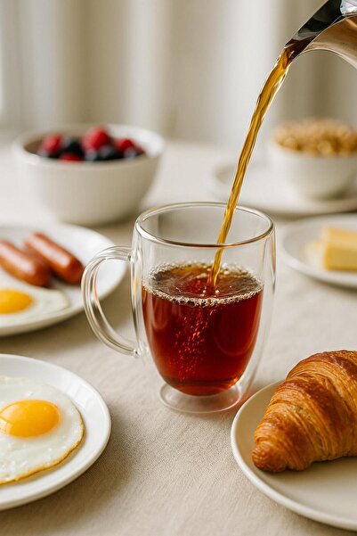 isra kristal Double Wall Heat Resistant Glass Cup – Coffee and Tea Cup