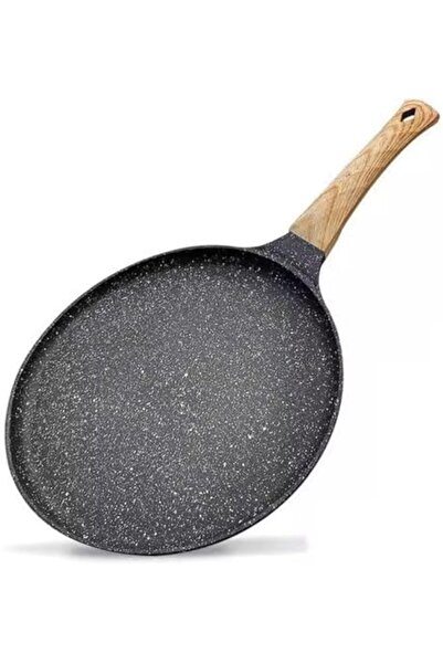 SKY TOUCH SKY-TOUCH 28CM Nonstick Skillets: Granite Coating Crepe Pan Tawa with Stay-Cool Handle PTFE & PFOA F