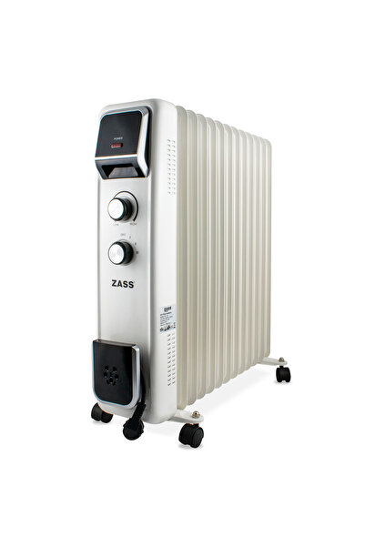 Zass oil heater ZR 13E, poer 2600W, Thermostat, White