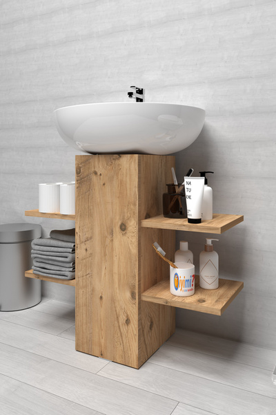 iyimi? İyimi Modern Raflı Lavabo Altı Banyo Dolabı Banyo Düzenleyici