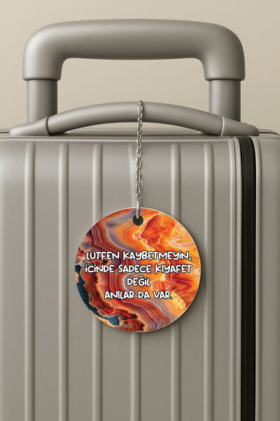 Cekuonline بطاقة تعريف الأمتعة من البليكسي بتصميم سلسلة، تذكارية للسفر والعطلات