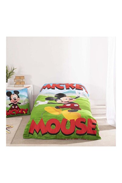 Mickey Mouse Bedding set, 100% cotton, 2 pieces, 140x200 cm, 65x65 cm, multicolor, Happy, Mickey Mouse