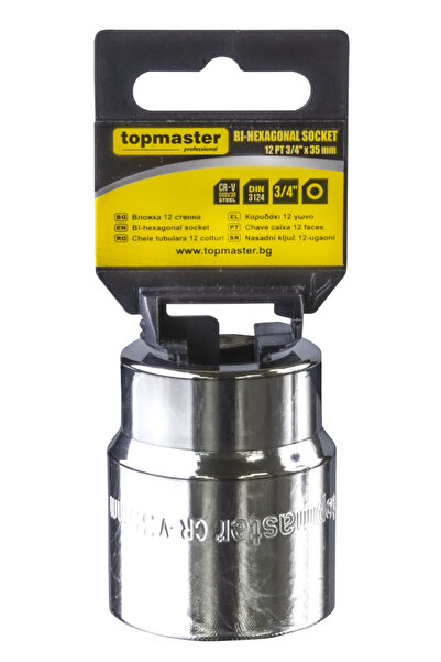 Topmaster Tubulara 12 puncte 3/4” x 22mm,