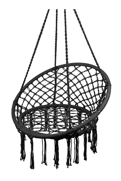 MalTec Balansoar suspendat de grădină, negru, capacitate maximă 150 kg, 112748