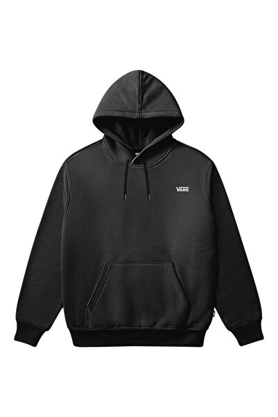 Vans LEFT CHEST PO Erkek Sweatshirt VN000R9YBLK1 Siyah-L