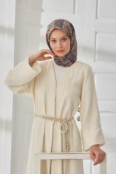 Silk Home Mosaic Pattern Soft Cotton Scarf