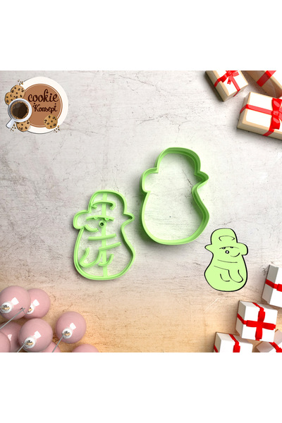 CookieKonsept قالب من الطين البوليمري على شكل رجل الثلج |   معجون اللعب، الفو...