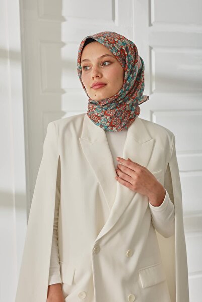 Silk Home Mozaik Desen Soft Pamuk Eşarp