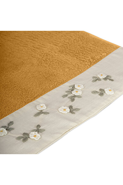 Altınbaşak Nova Bambu Nakışlı El Havlusu 50 x 90 Hardal