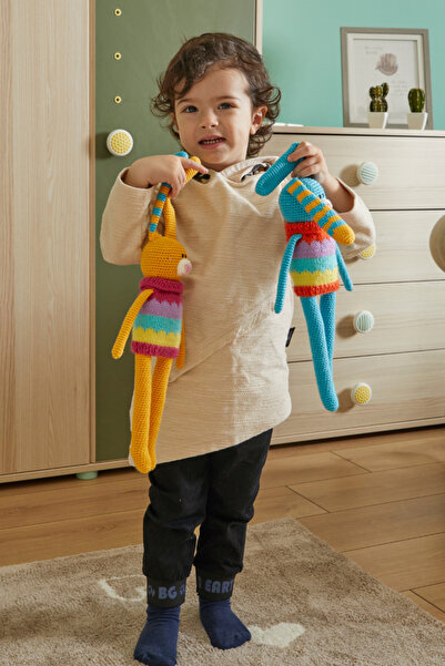 CAPELLA TOYS Amigurumi Örgü Natürel Oyun Arkadaşı Tall Bunny