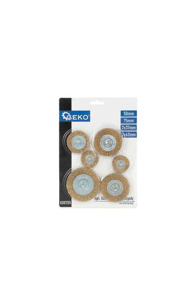 GEKO Wire Brush Set for Drill, 6 Pieces, G00705