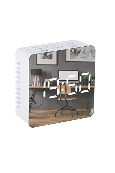 CAMRY Ceas cu alarmă și LED, temperatură cameră, CR1150W