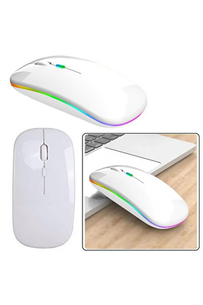 LEAN Mouse wireless universal silentios, alb