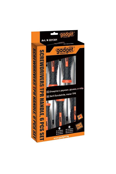Gadget Set 6 șurubelnițe, mâner TPR,