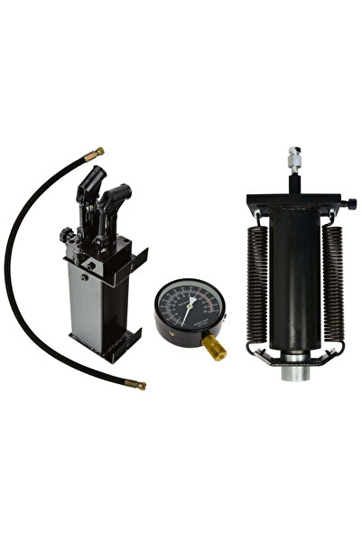 GEKO Kit pentru presă 50T, pompă rapidă și manometru, G02005