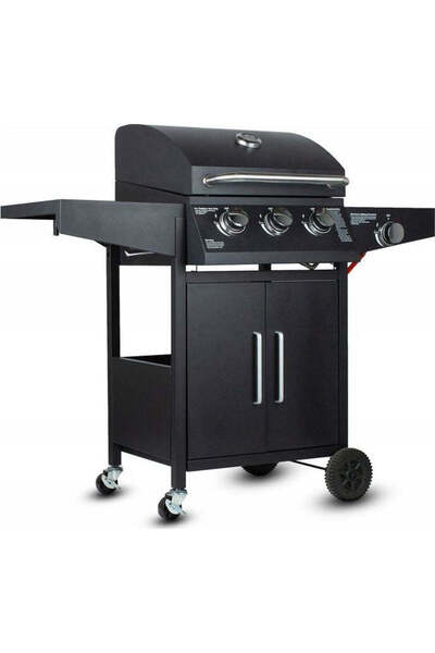MalTec Garden Gas Grill with Lid, 41x24 cm, 108088