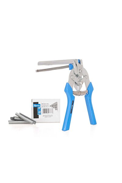 GEKO Set clește pentru fixarea plaselor de sârmă cu 600 de capse tip E, G33210