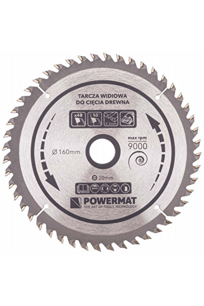 Powermat Disc Widia pentru lemn 160 x 20 mm cu 48 dinti TDD,