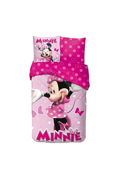 Minnie Mouse Bedding set, 100% cotton, 2 pieces, 140x200 cm, 65x65 cm, multicolor, Happy, Minnie Mouse