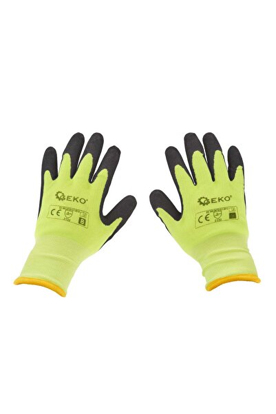 GEKO Mănuși de lucru de iarnă fluorescente, mărimea 9, G75001