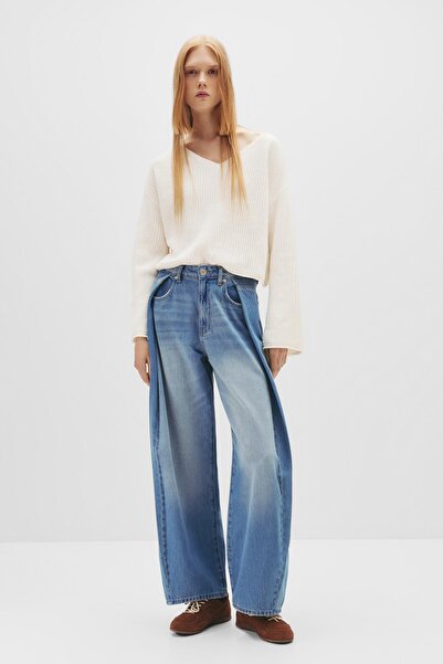 Pull & Bear Şönil V yaka kazak