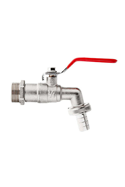 GEKO Set robinet IBC 3/4" cu filet exterior de 1" și ieșire furtun de 3/4", G...