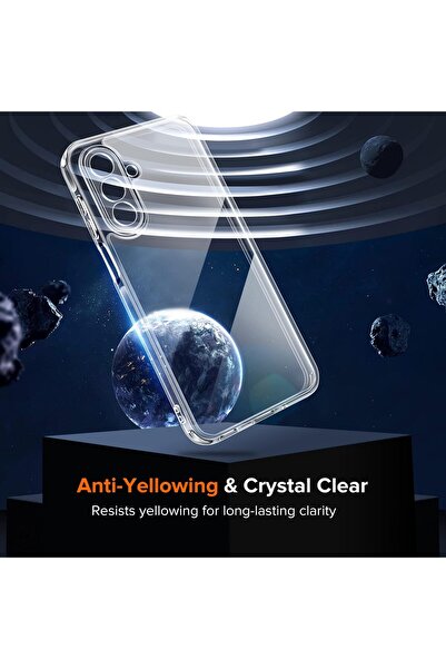 m.tk moveteck Samsung Galaxy A17 Case Soft Colorless Transparent Silicone Cover with Camera Protrusion Protection