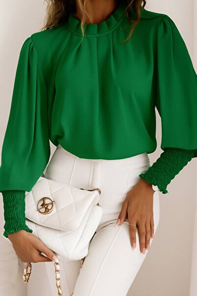 GLAMSI Casual shirt with high elastic cuffs