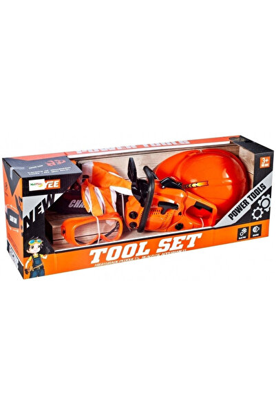 MalPlay Set de ferăstrău, mănuși, cască și ochelari, 107239