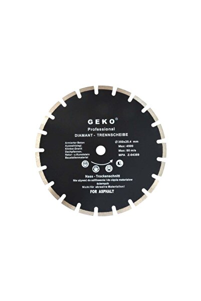 GEKO Disc diamantat pentru asfalt 350mm x 25.4mm, PROFI G00279