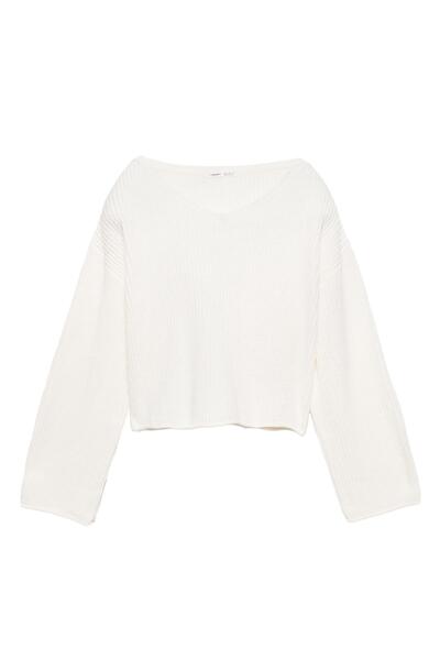 Pull & Bear Şönil V yaka kazak