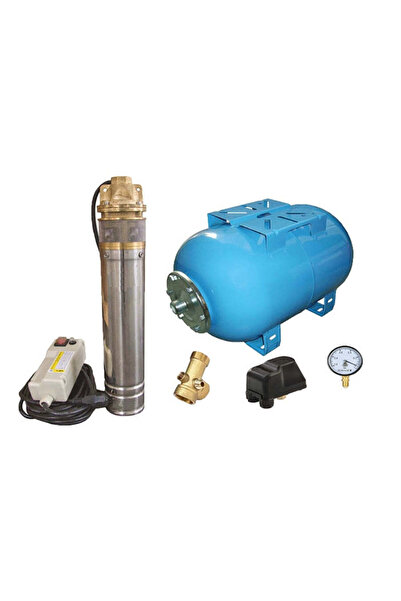 OMNIGENA Kit hidrofor pentru pompă submersibilă SKM 150/24, rezervor de 24L, presostat, manometru (OM 0061/24)
