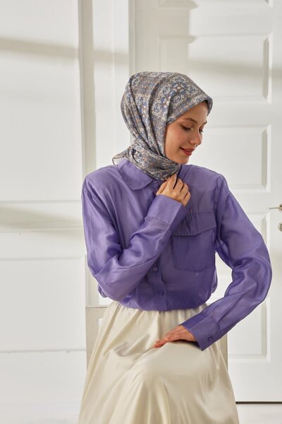 Silk Home Mosaic Pattern Soft Cotton Scarf