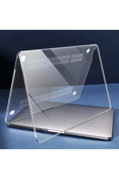 Alstrap MacBook Pro 13' M1 M2 A2338 A2251 A2289 A2159 A1989 A1708 Uyumlu Şeffaf Koruyucu Kılıf Kapak