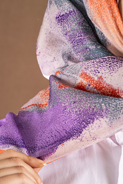 Akel Decode Scarf Pastel Pattern