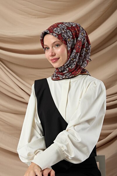 Silk Home Mosaic Pattern Soft Cotton Scarf