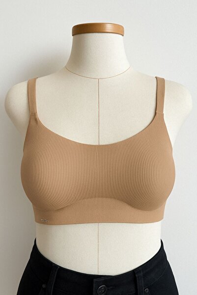 Dagi Brown 1122Kc Seamless Gathering Bra Without Underwire