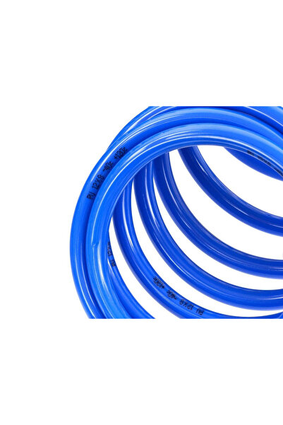 GEKO Furtun pneumatic spiralat + cuplare rapida PU 8x12mm 15m, G01161