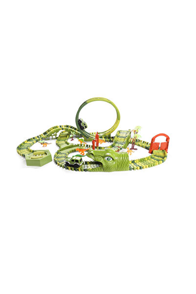 MalPlay Pistă de mașini Parc cu dinozauri cu 324 de elemente - 110500