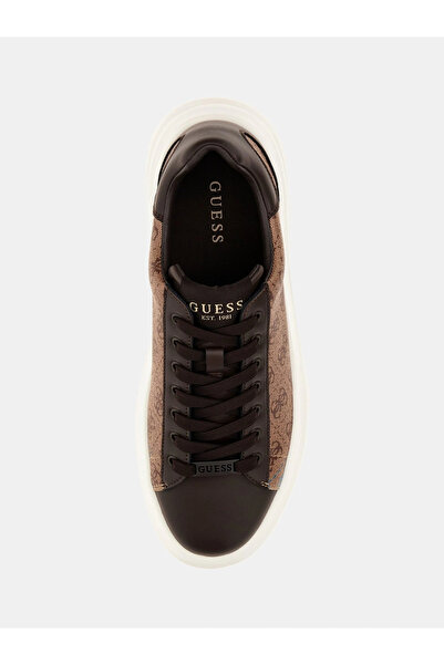 Guess Elba Erkek Bej/Kahverengi Sneaker FMFLBAFAB12-BEIBR