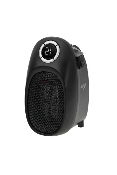 adler Mini încălzitor, 2 niveluri de viteză, LCD, temporizator, 1500W, negru,...