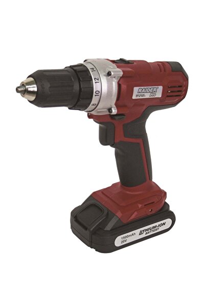 Raider Set de burghiu + lanternă LED + baterie Li-ion 20V 1500mAh 42Nm RDP-CD...