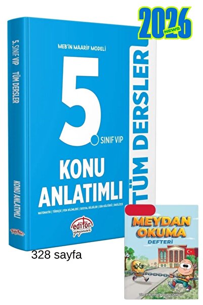 Editör Yayınevi 5. Sınıf VIP Tüm Dersler Konu Anlatımlı 2026