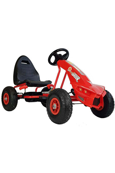 LEAN Kart cu pedale A-18, roșu, 5341