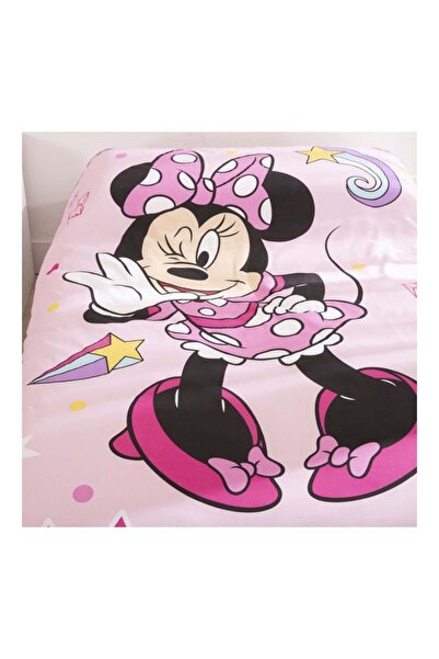 Minnie Mouse Bedding set, 100% cotton, 2 pieces, 140x200 cm, 65x65 cm, pink, Happy, Minnie Mouse