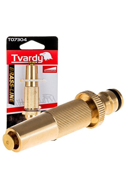 Tvardy Duză dreaptă reglabilă pentru furtun din alamă, T07304