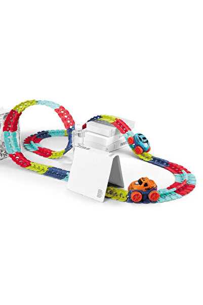 MalPlay Multicolored Race Track for Cars Track Bo, 195 Elements, 2 Cars, 110486