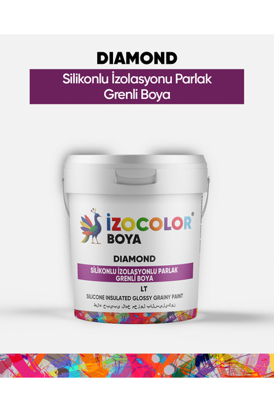 İzocolor Diamond Silikonlu İzolasyonlu Parlak Grenli Boya