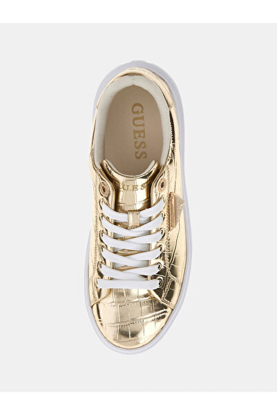 Guess Denesa Kadın Sarı Sneaker FLFD15PEL12-PLATI