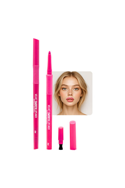 global fashion قلم تحديد الشفاه المخملي الناعم - قلم ملتوي، مخملي مطفي يدوم ط...